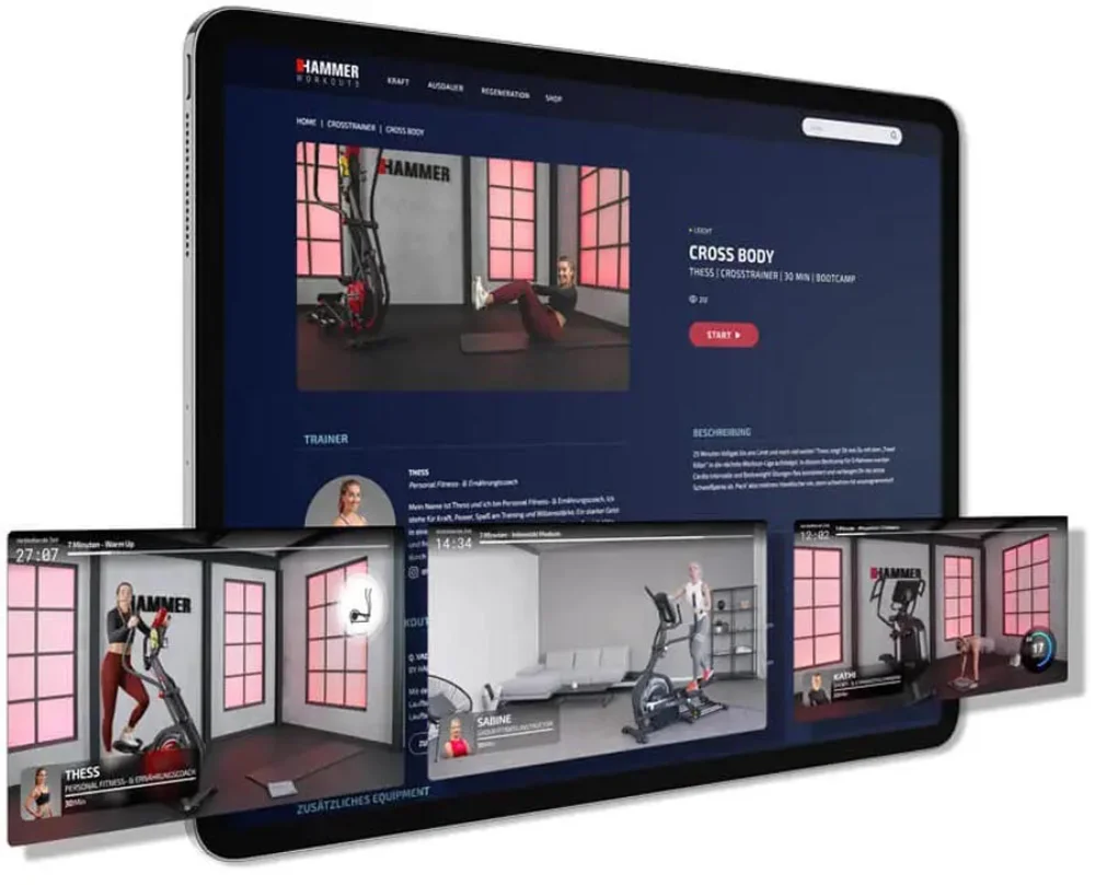 HAMMER Crossfly BT orbitrek - apliakcije