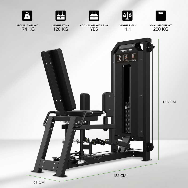 Tunturi Platinum Dual Abductor - Adductor - Slika 6